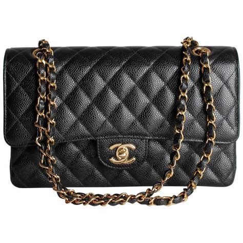 chanel classic flap black and gold|chanel flap bag price.